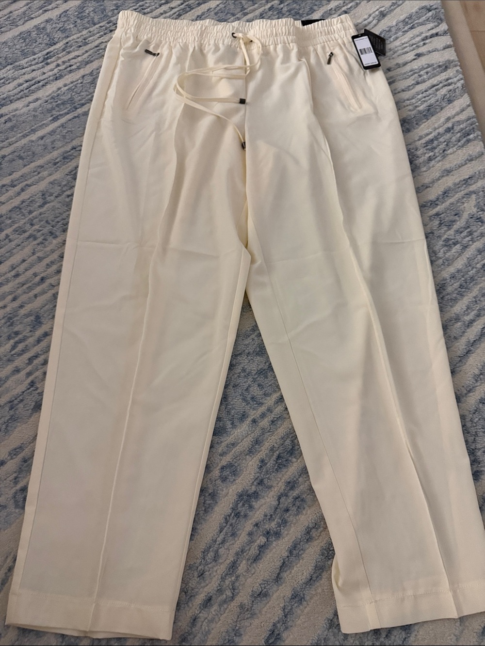 NWT Soho Apparel Cream Drawstring Pants Size XL